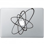 Atom (2) MacBook Aufkleber Schwarz MacBook Aufkleber